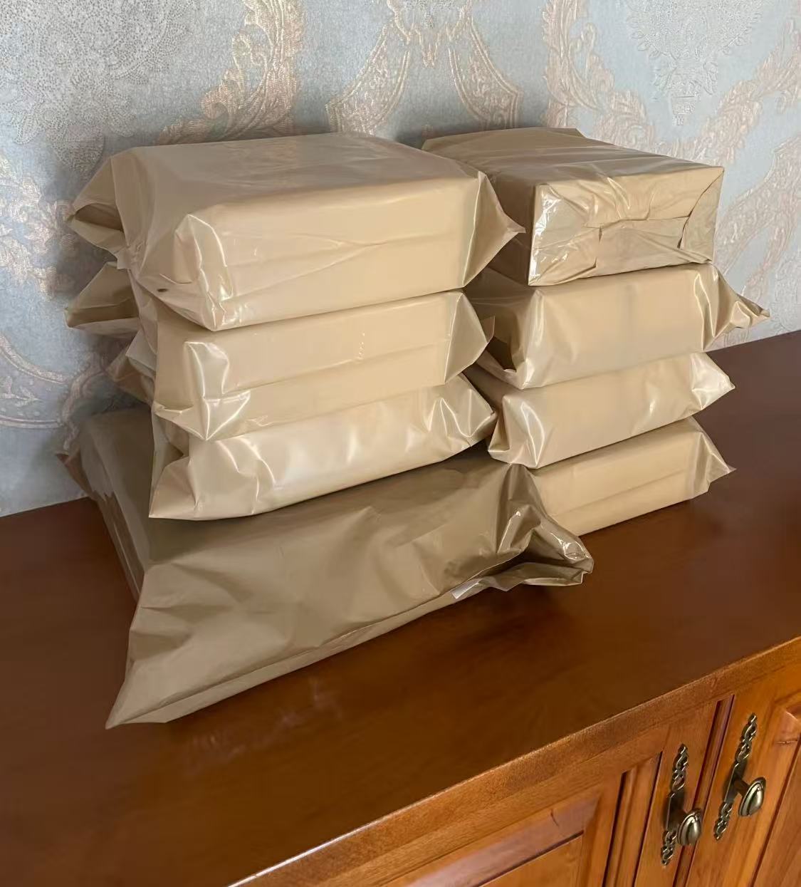 Wrapped parcels ready for shipping